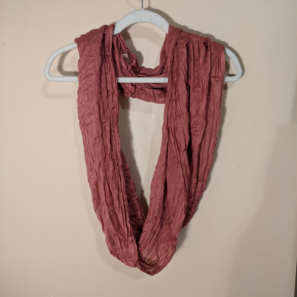 Pink infinity scarf